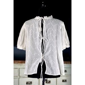 Free People Letters To Juliet Eyelet Blouse New M